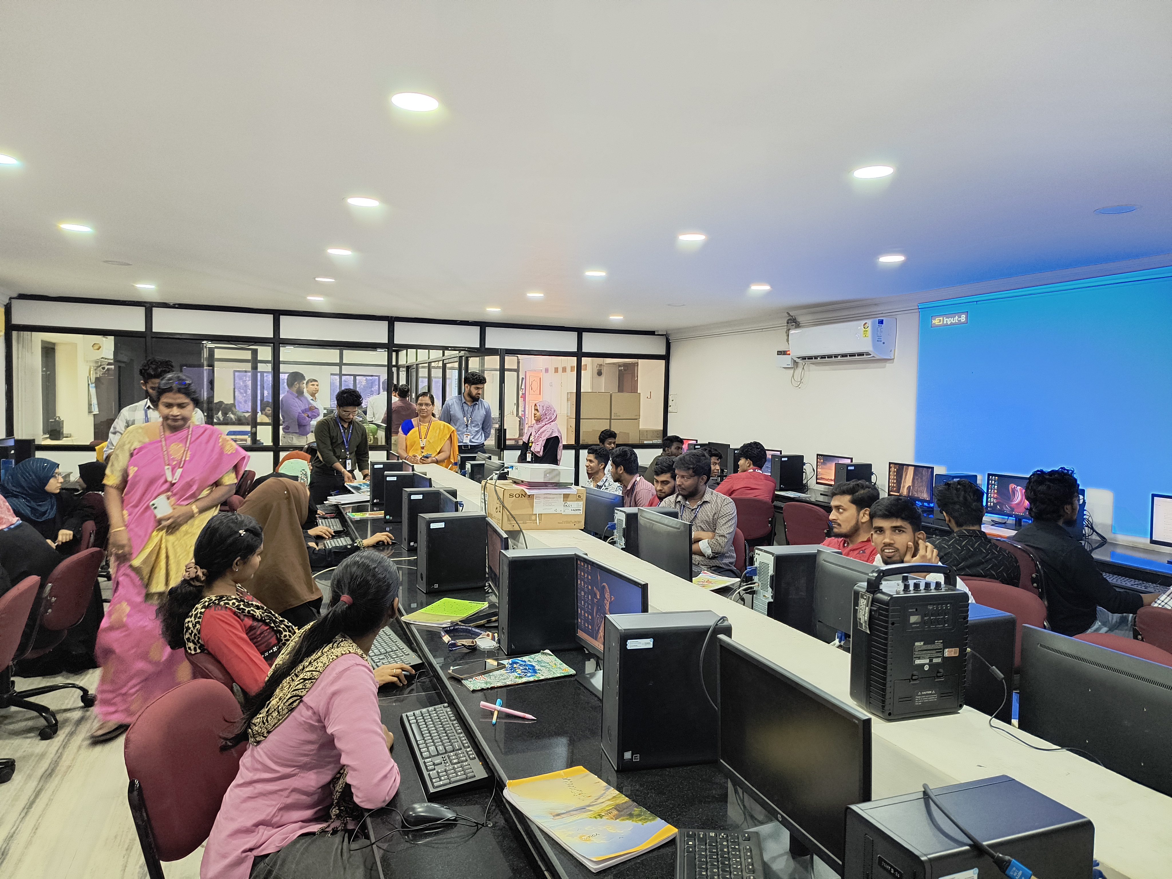 Students in computer lab